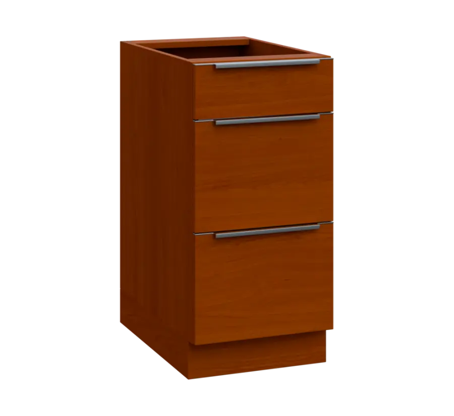 SIS - 4Z33 spodní skříňka, 3-zásuvková, 870x400x600, třešeň šumavská